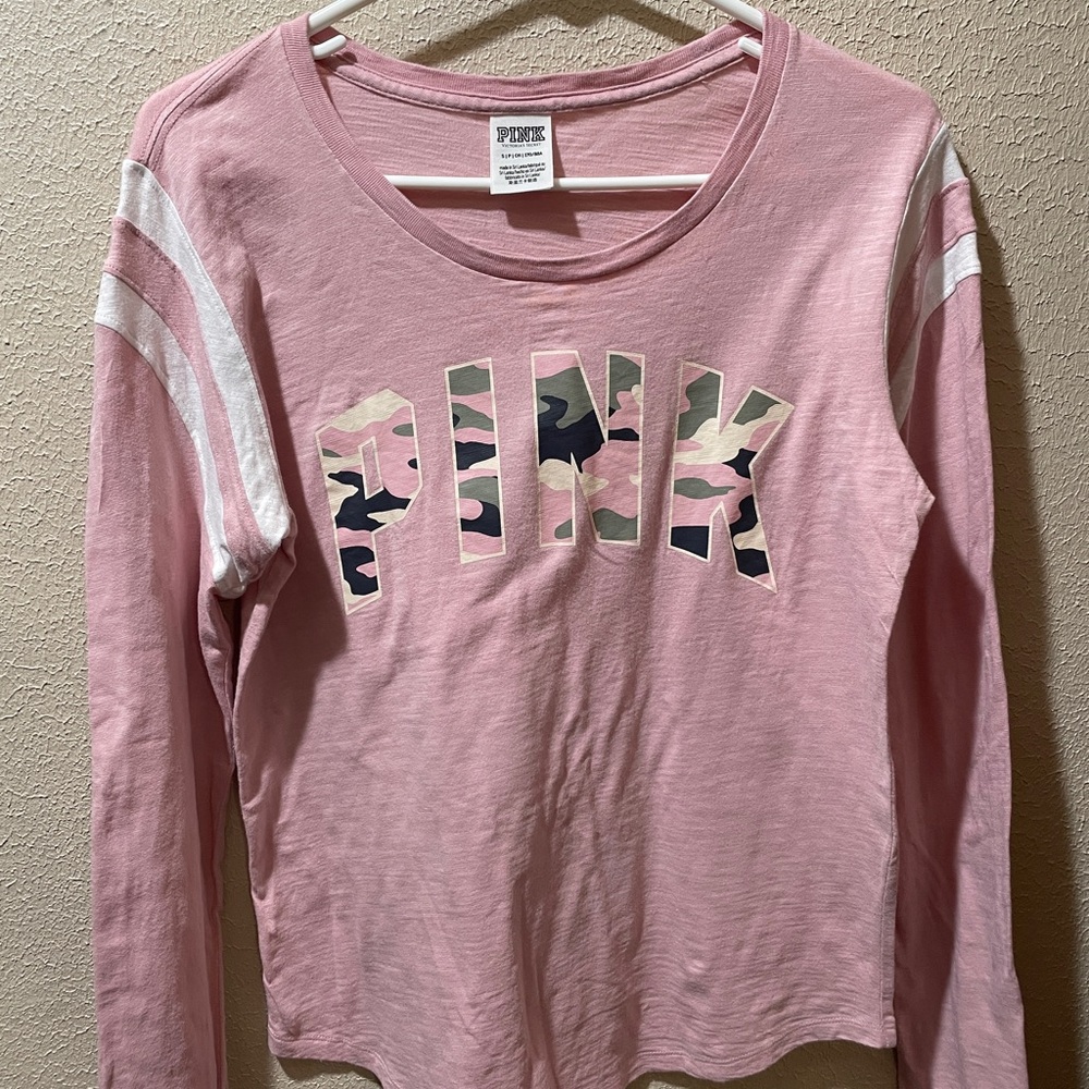 3 kinds of PINK Victoria's Secret Long Sleeve Tee Soft Pink